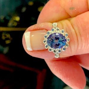 9X7mm Oval Mystic Topaz Ring